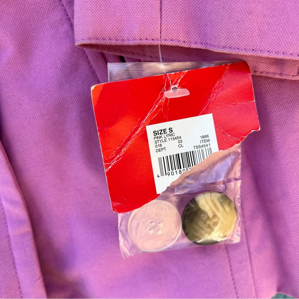 Isaac Mizrahi for Target Women's Long Sleeve Buttoned Jacket Pink Small NWT - Picture 3 of 4